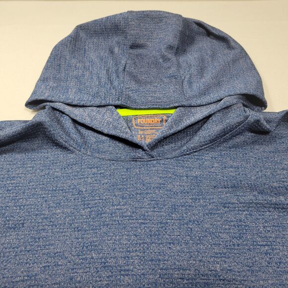 Foundry Men's SS Hooded Pullover Blue XLT - Picture 7 of 9